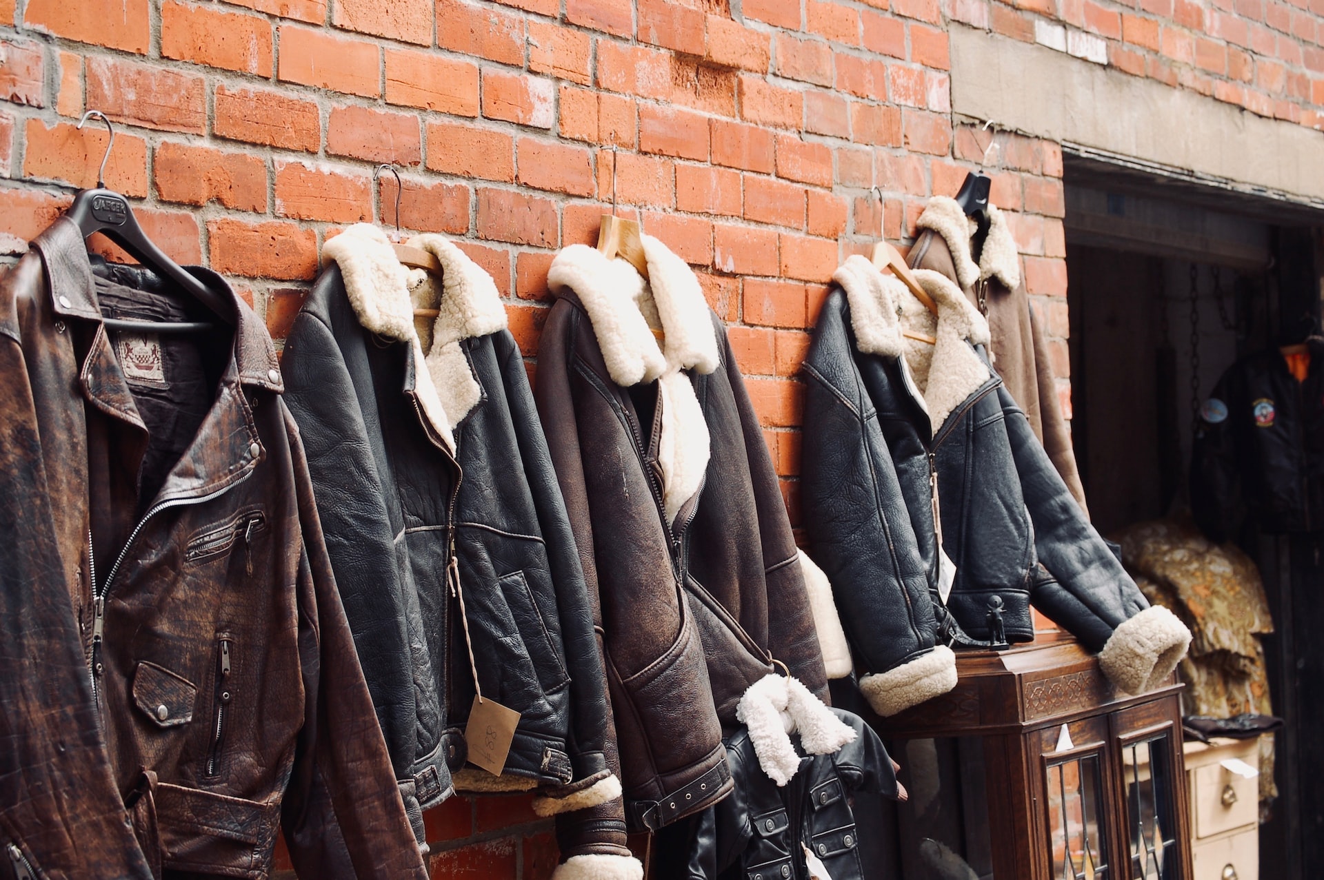 leather-jackets-hangin-wall